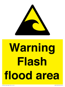 Warning Flash flood area